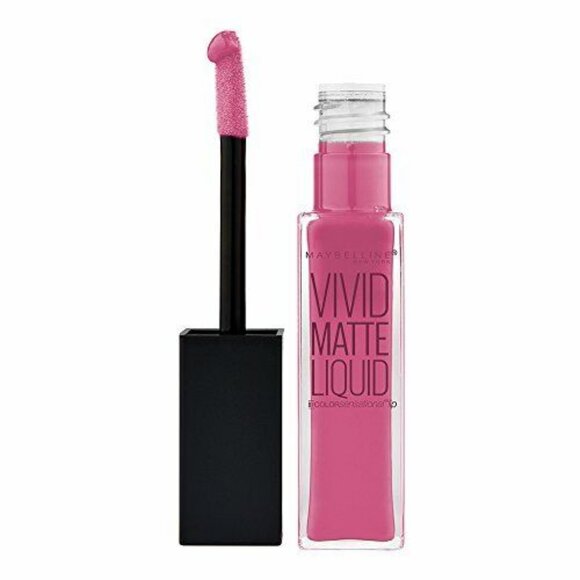 TWO NEW Maybelline VIVID MATTE Mauve TWISTED TULIP PINK Liquid Color Lipstick - Picture 4 of 4